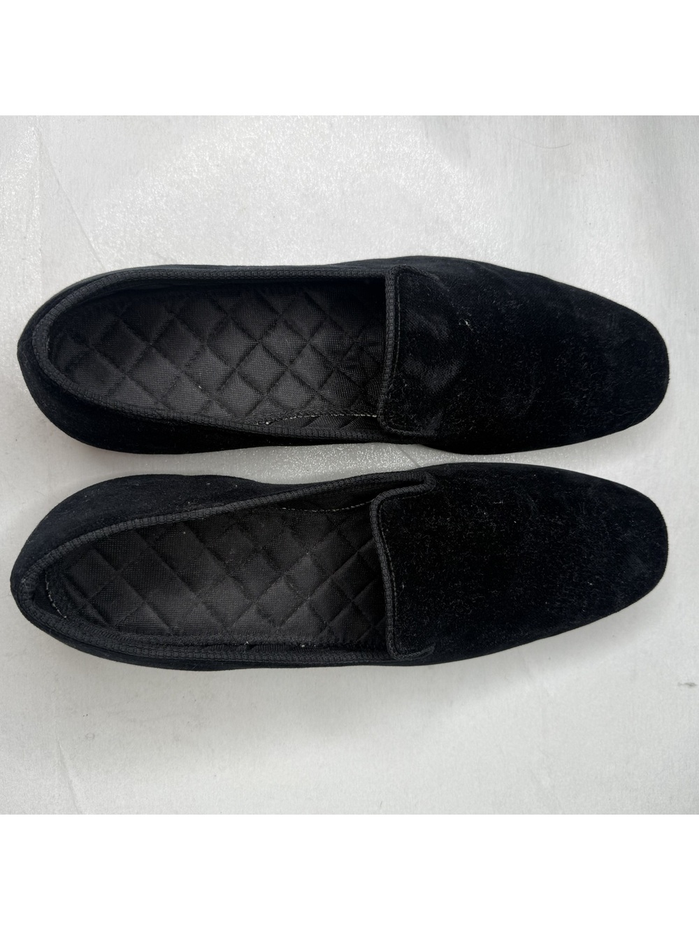 Peal & Co Brooks Brothers Mens 9.5 D Black Velvet Albert Slippers